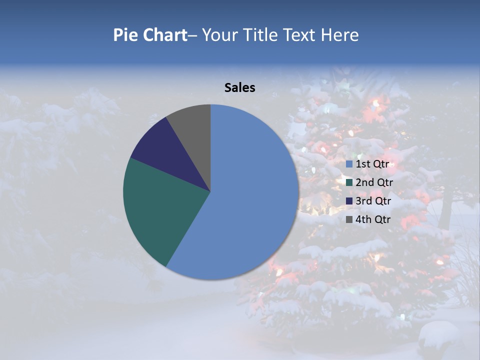 Bright Seasonal Trees Holiday Background PowerPoint Template