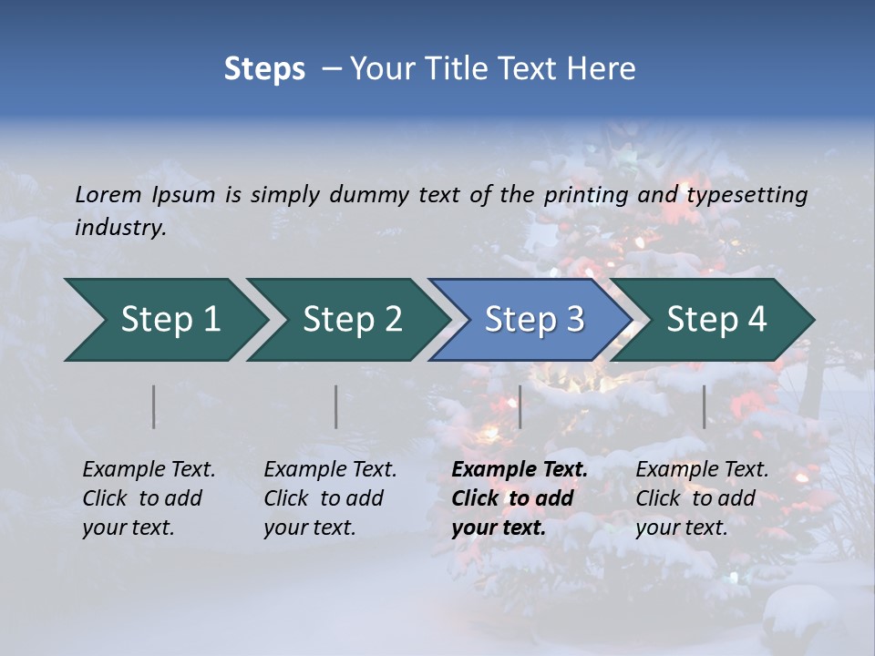 Bright Seasonal Trees Holiday Background PowerPoint Template