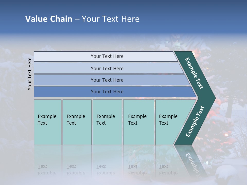 Bright Seasonal Trees Holiday Background PowerPoint Template
