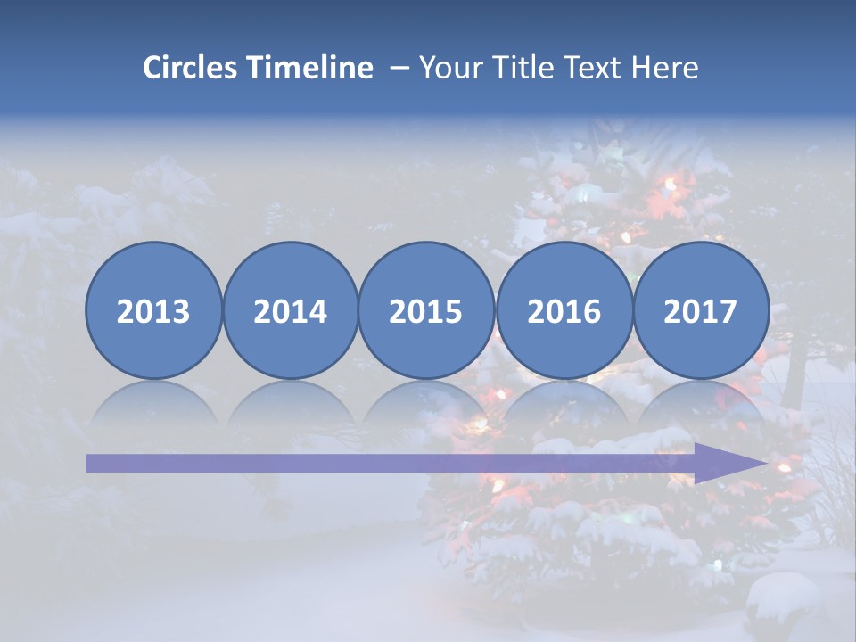 Bright Seasonal Trees Holiday Background PowerPoint Template
