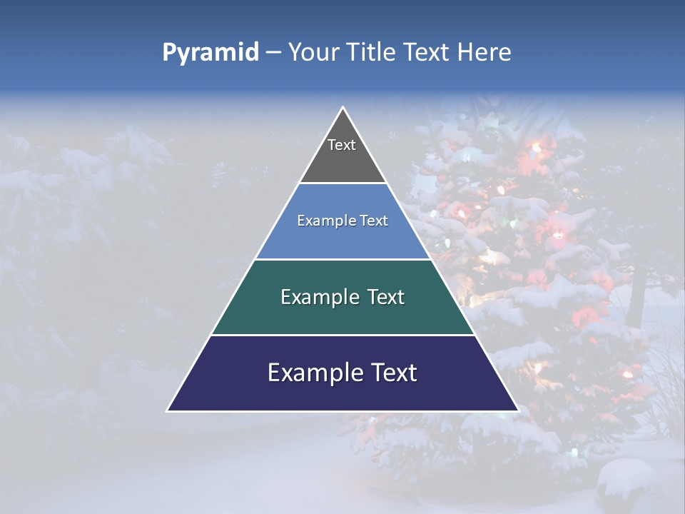 Bright Seasonal Trees Holiday Background PowerPoint Template