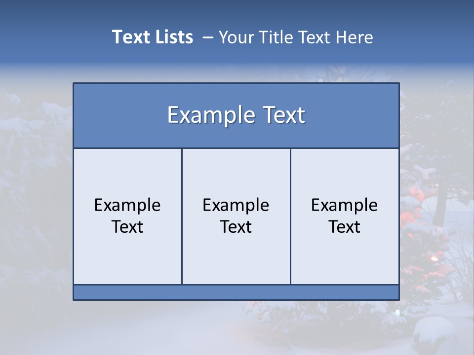 Bright Seasonal Trees Holiday Background PowerPoint Template