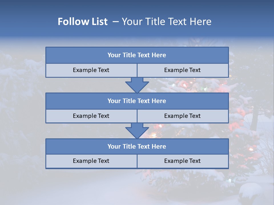 Bright Seasonal Trees Holiday Background PowerPoint Template