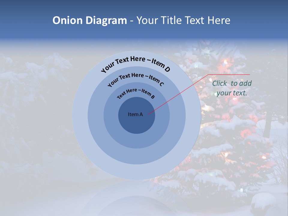 Bright Seasonal Trees Holiday Background PowerPoint Template