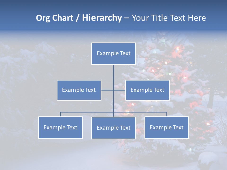 Bright Seasonal Trees Holiday Background PowerPoint Template