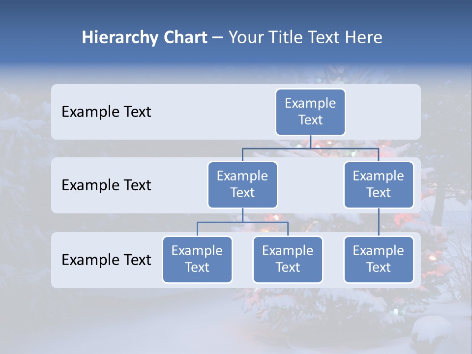 Bright Seasonal Trees Holiday Background PowerPoint Template