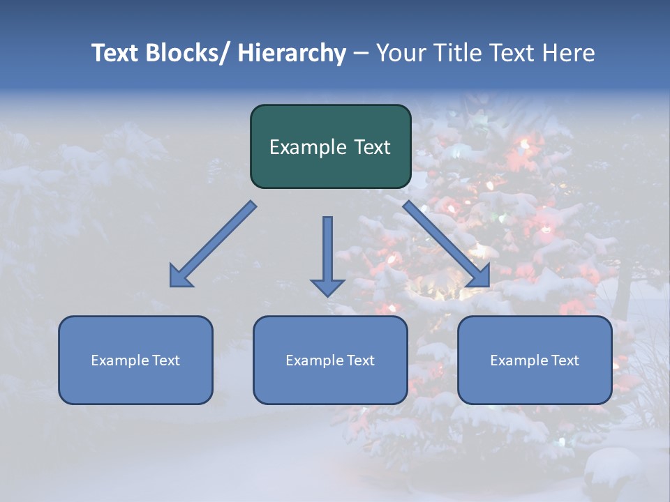 Bright Seasonal Trees Holiday Background PowerPoint Template