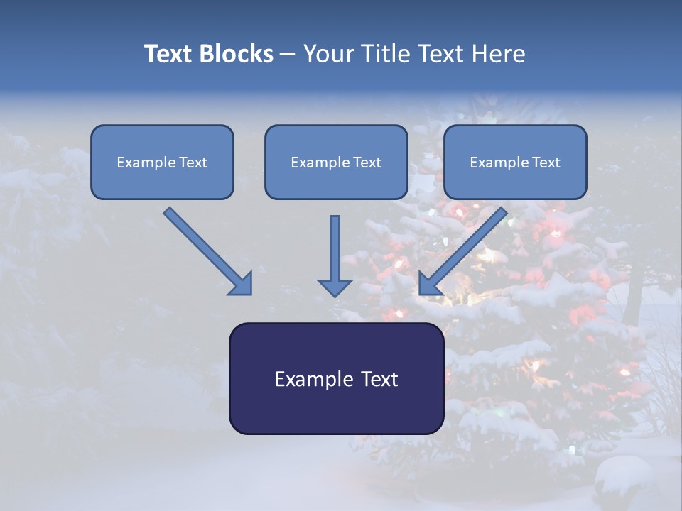 Bright Seasonal Trees Holiday Background PowerPoint Template