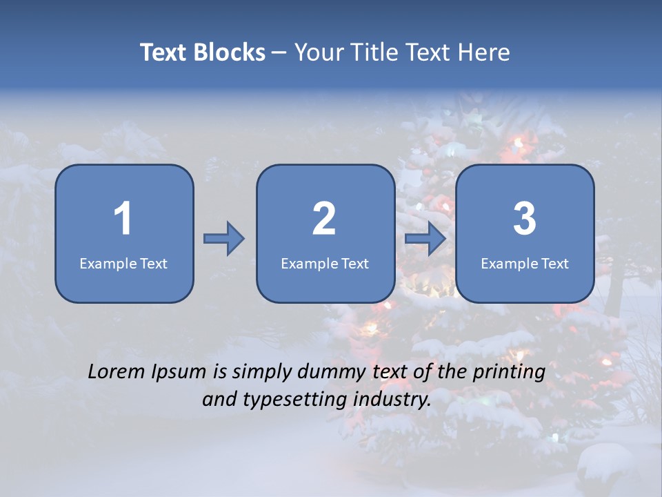 Bright Seasonal Trees Holiday Background PowerPoint Template