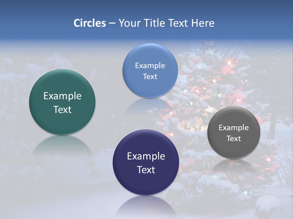 Bright Seasonal Trees Holiday Background PowerPoint Template