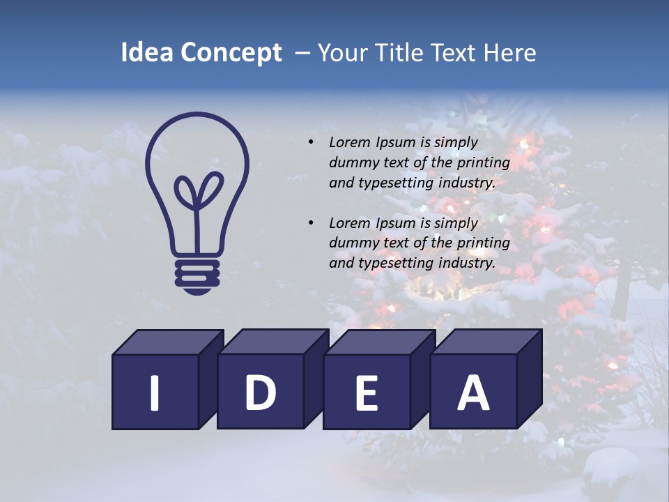 Bright Seasonal Trees Holiday Background PowerPoint Template