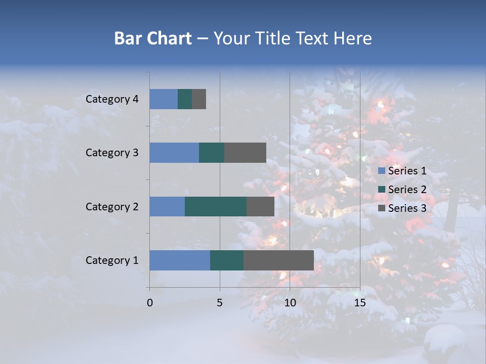 Bright Seasonal Trees Holiday Background PowerPoint Template