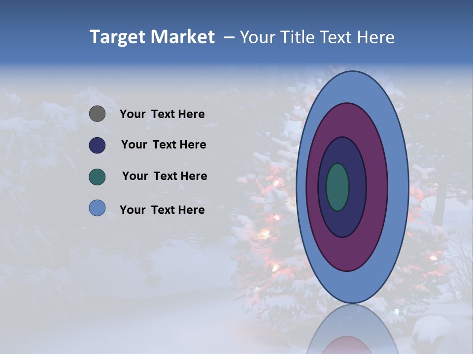 Bright Seasonal Trees Holiday Background PowerPoint Template