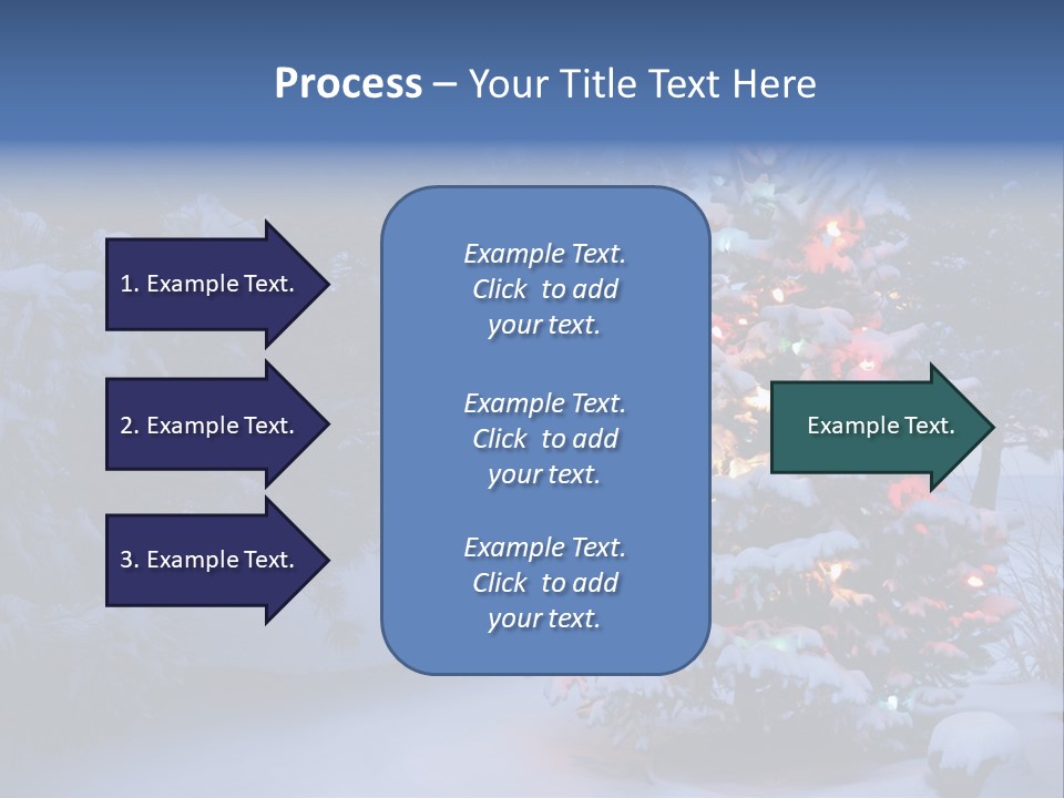 Bright Seasonal Trees Holiday Background PowerPoint Template