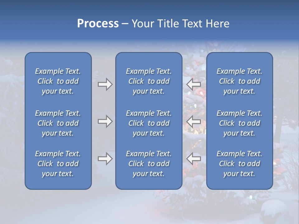 Bright Seasonal Trees Holiday Background PowerPoint Template