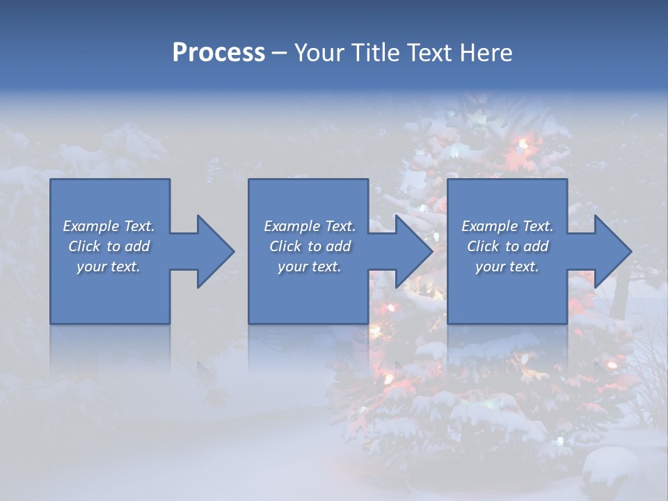 Bright Seasonal Trees Holiday Background PowerPoint Template
