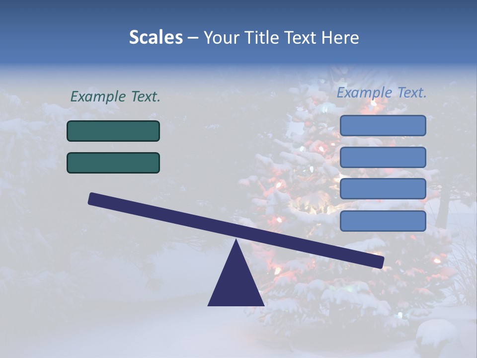 Bright Seasonal Trees Holiday Background PowerPoint Template