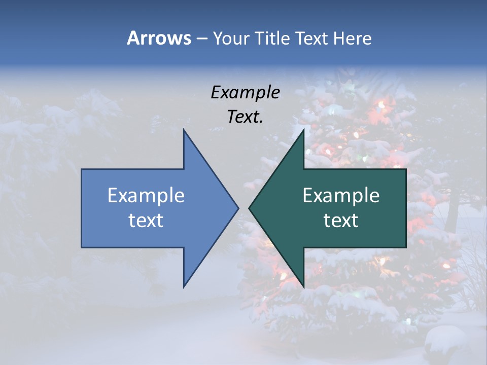 Bright Seasonal Trees Holiday Background PowerPoint Template