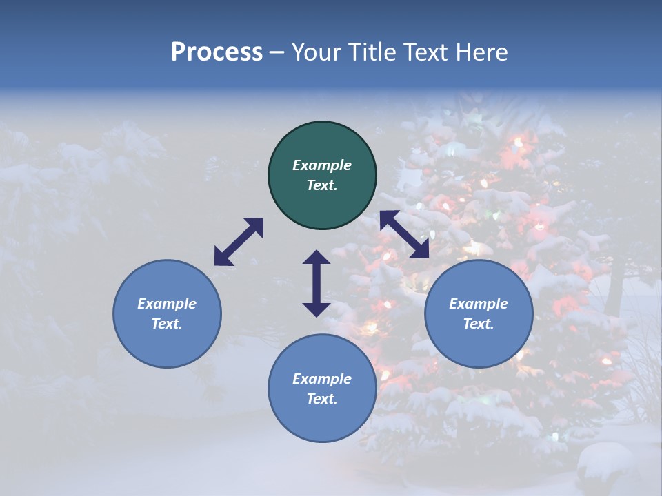 Bright Seasonal Trees Holiday Background PowerPoint Template