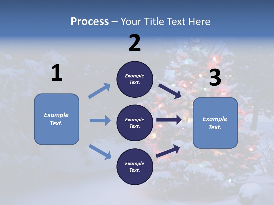 Bright Seasonal Trees Holiday Background PowerPoint Template