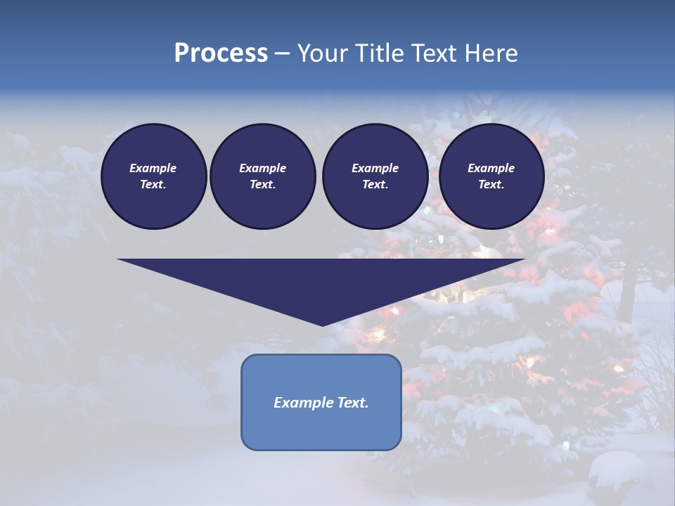 Bright Seasonal Trees Holiday Background PowerPoint Template