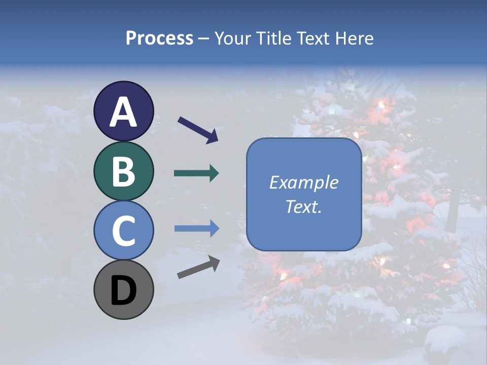 Bright Seasonal Trees Holiday Background PowerPoint Template