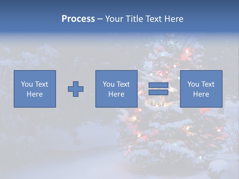 Bright Seasonal Trees Holiday Background PowerPoint Template