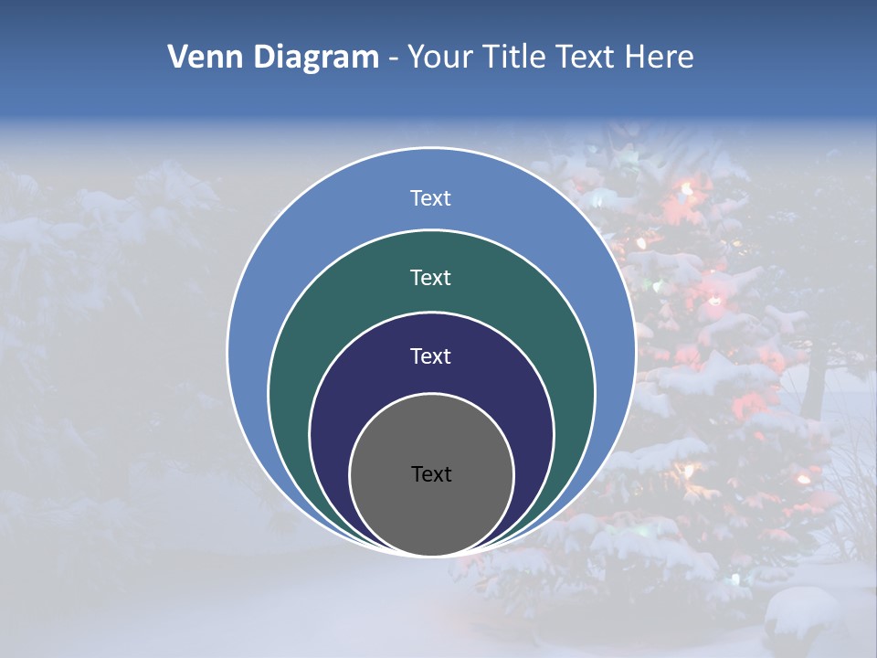 Bright Seasonal Trees Holiday Background PowerPoint Template