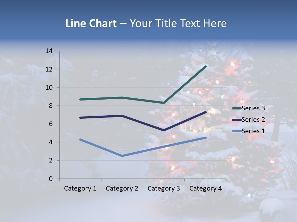 Bright Seasonal Trees Holiday Background PowerPoint Template