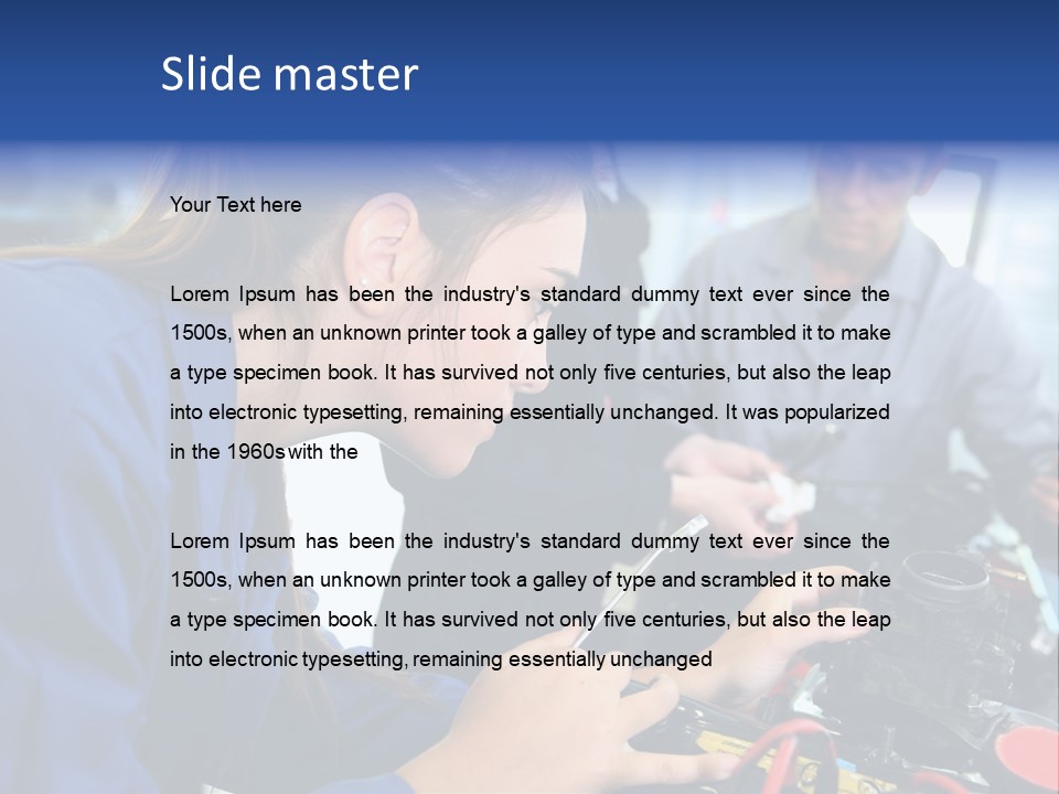 Teenager Student Repairman PowerPoint Template
