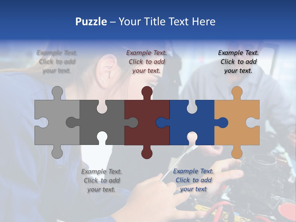 Teenager Student Repairman PowerPoint Template