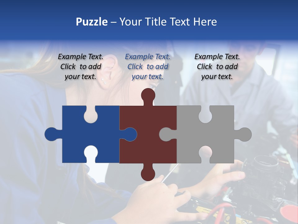 Teenager Student Repairman PowerPoint Template