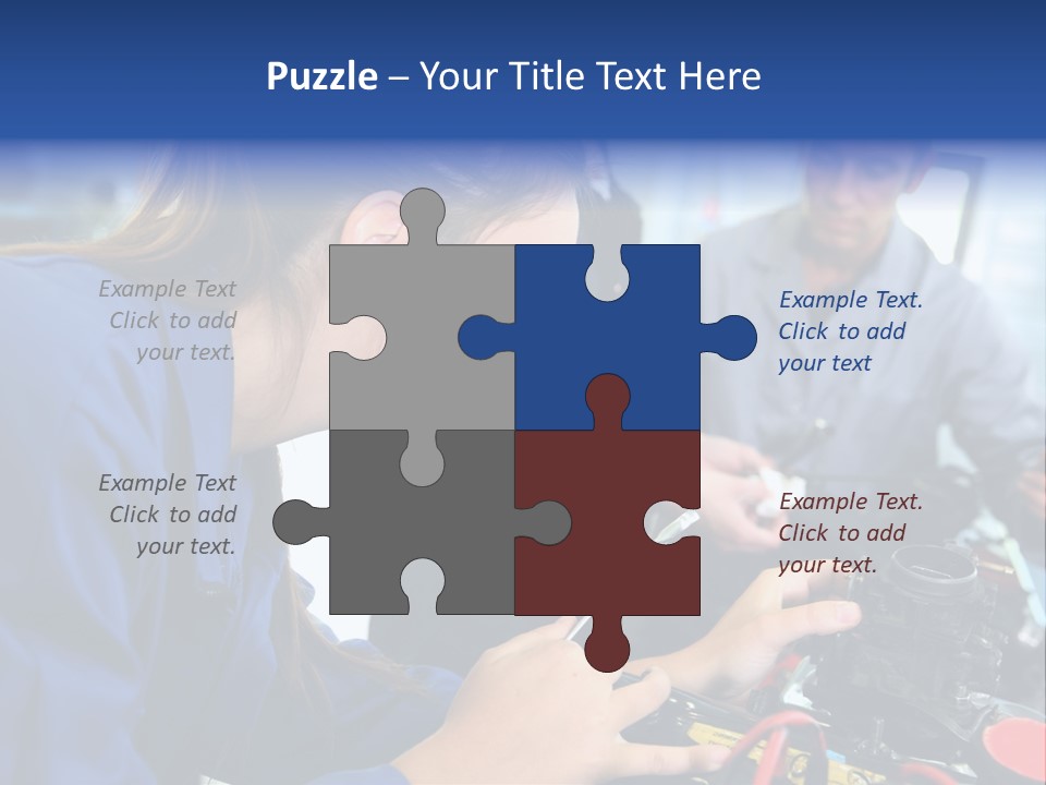 Teenager Student Repairman PowerPoint Template
