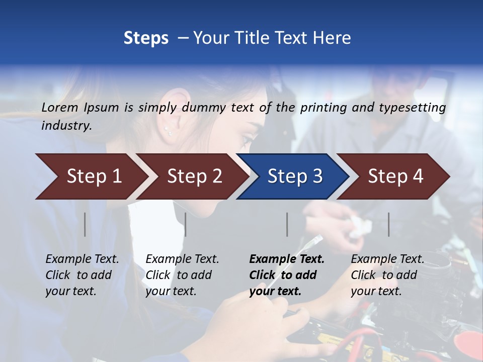 Teenager Student Repairman PowerPoint Template
