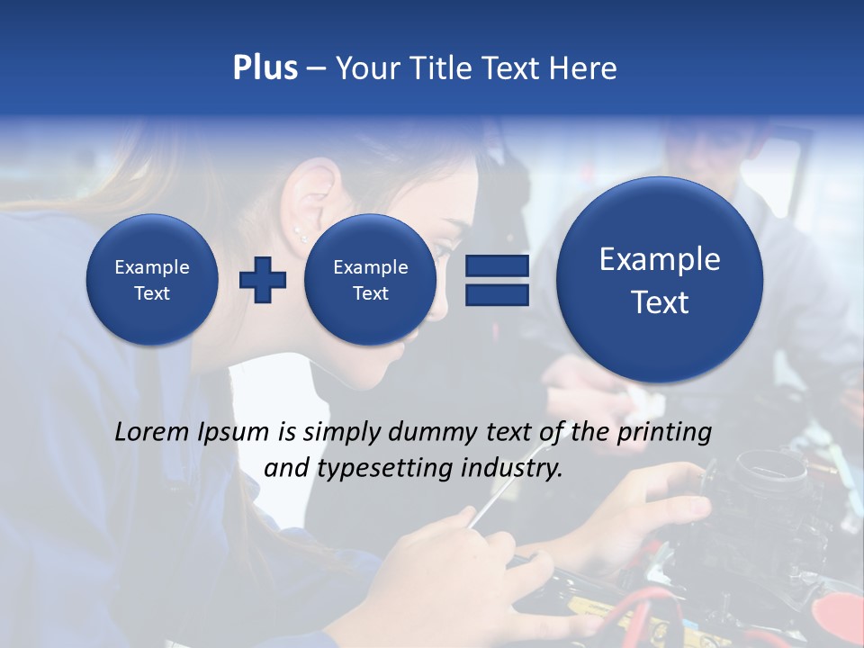 Teenager Student Repairman PowerPoint Template