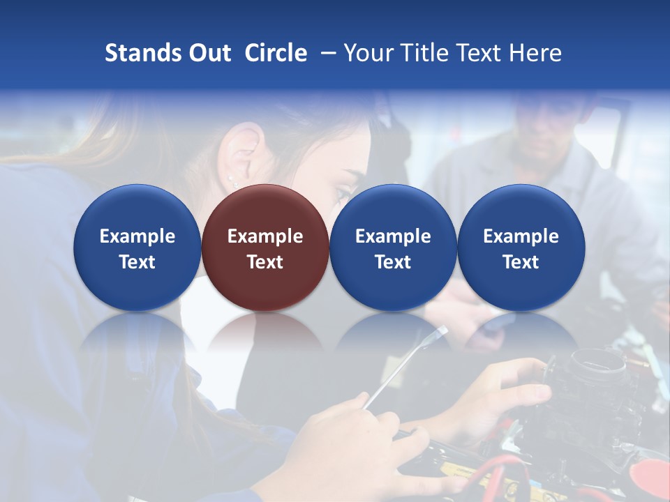 Teenager Student Repairman PowerPoint Template