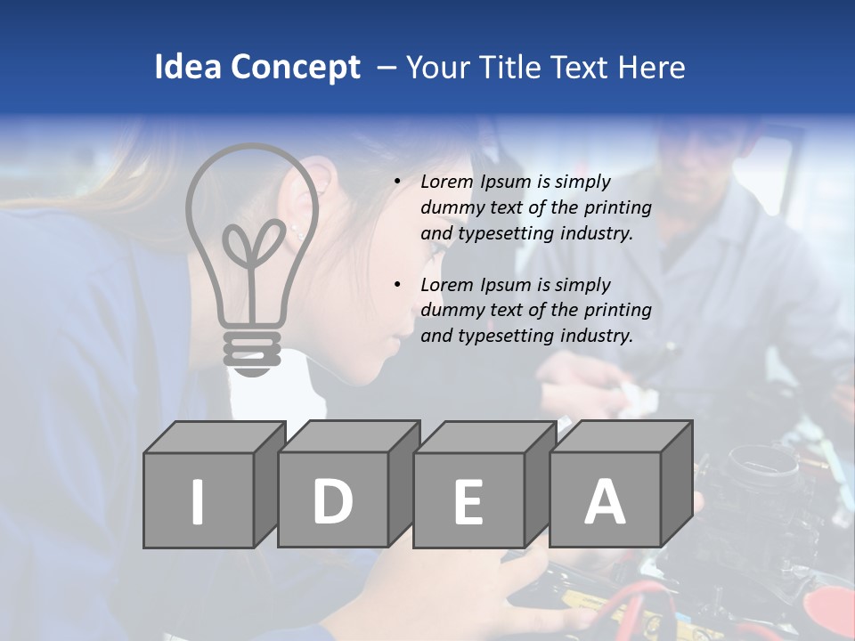 Teenager Student Repairman PowerPoint Template