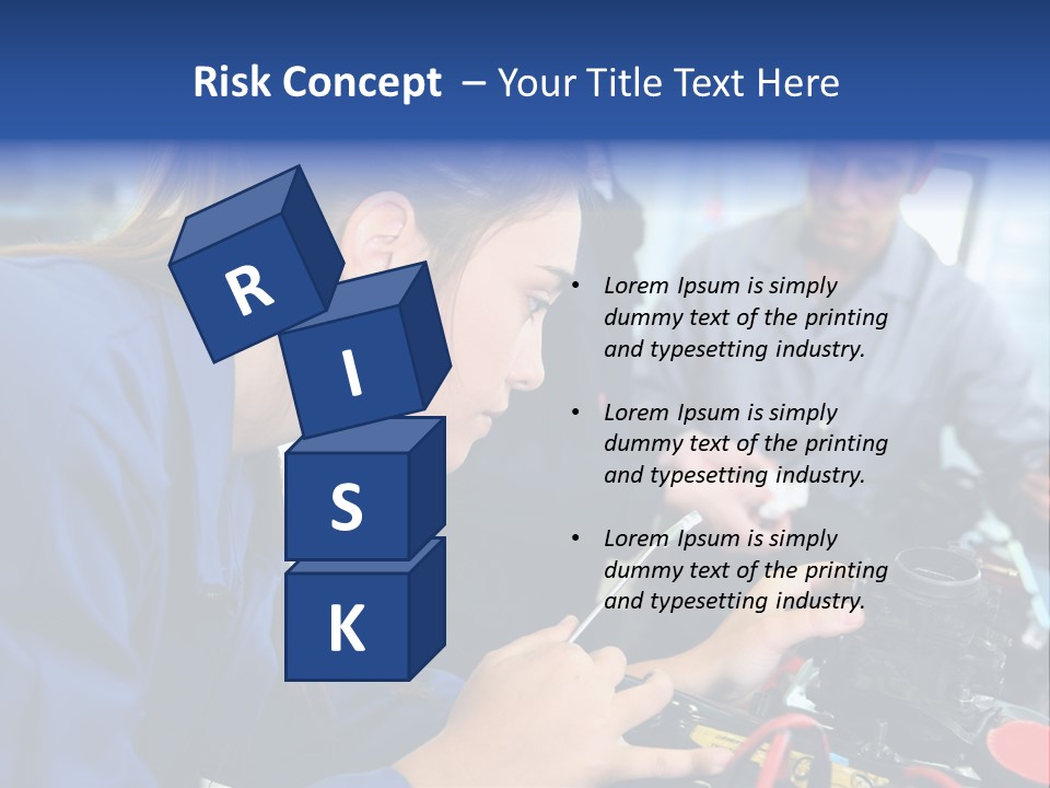 Teenager Student Repairman PowerPoint Template