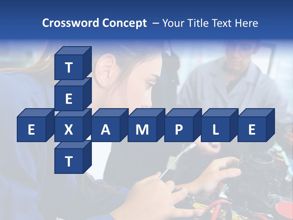 Teenager Student Repairman PowerPoint Template