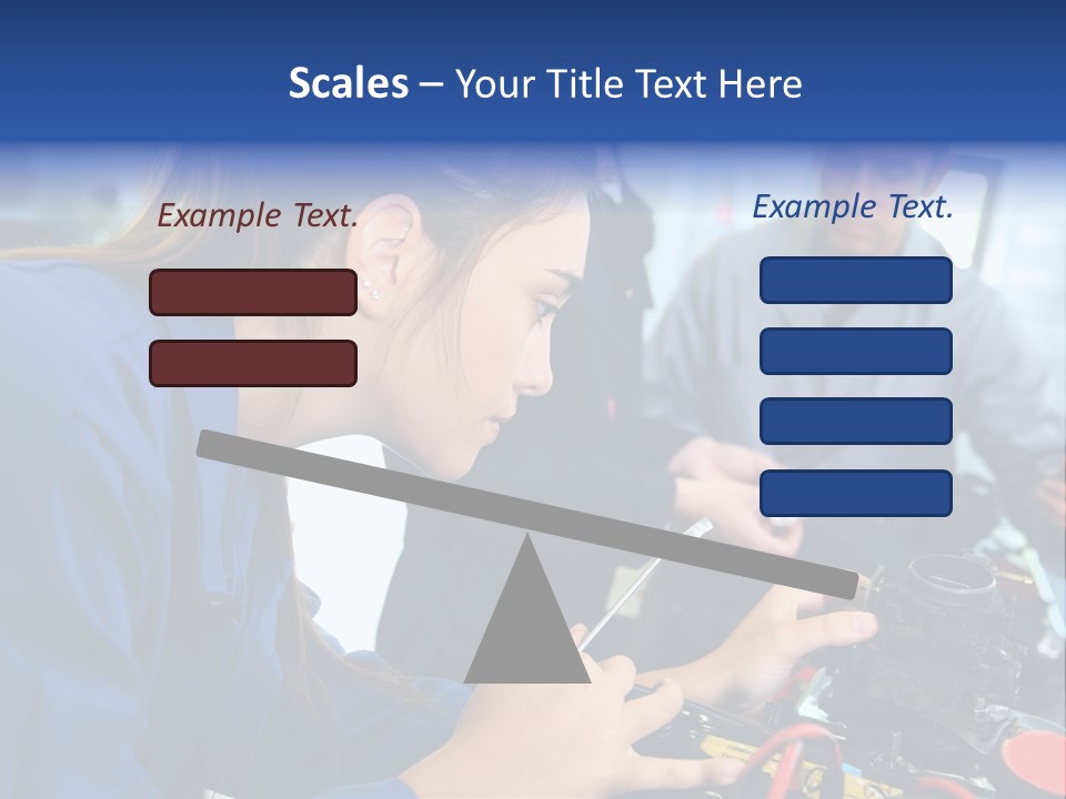 Teenager Student Repairman PowerPoint Template