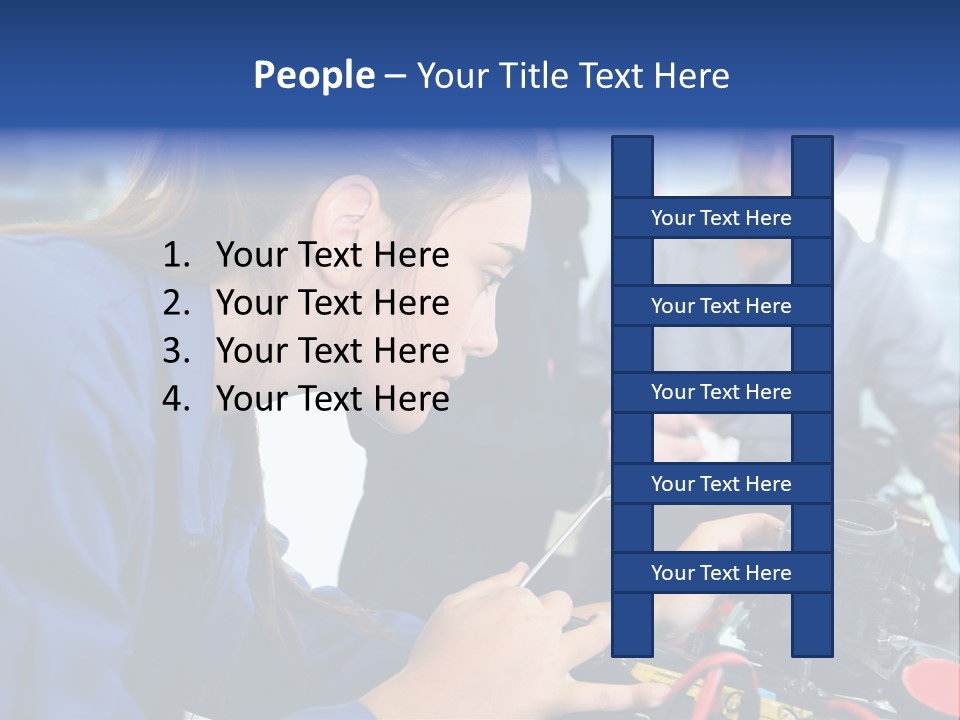 Teenager Student Repairman PowerPoint Template