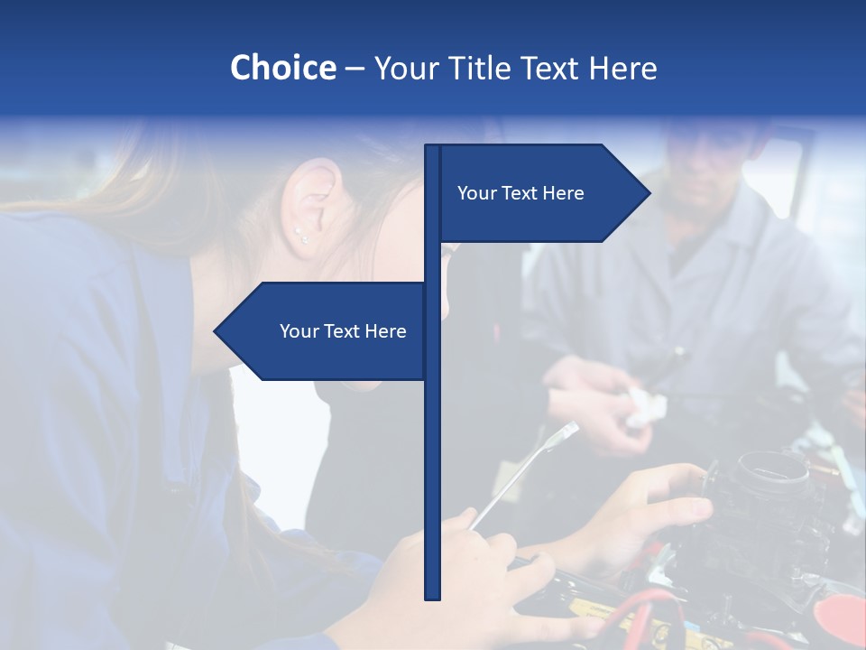 Teenager Student Repairman PowerPoint Template