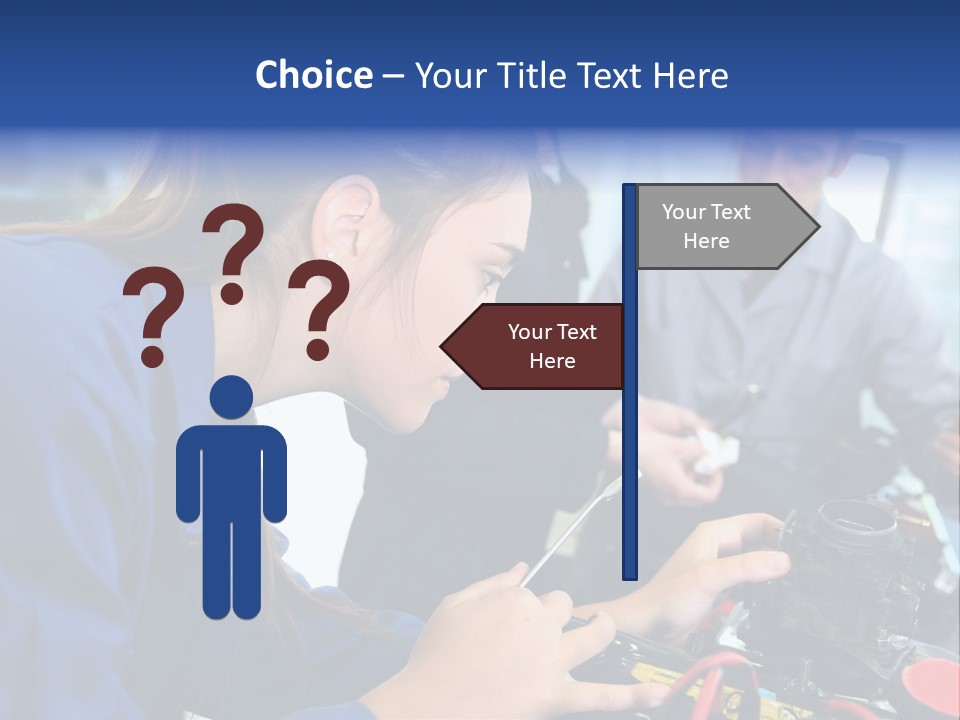 Teenager Student Repairman PowerPoint Template