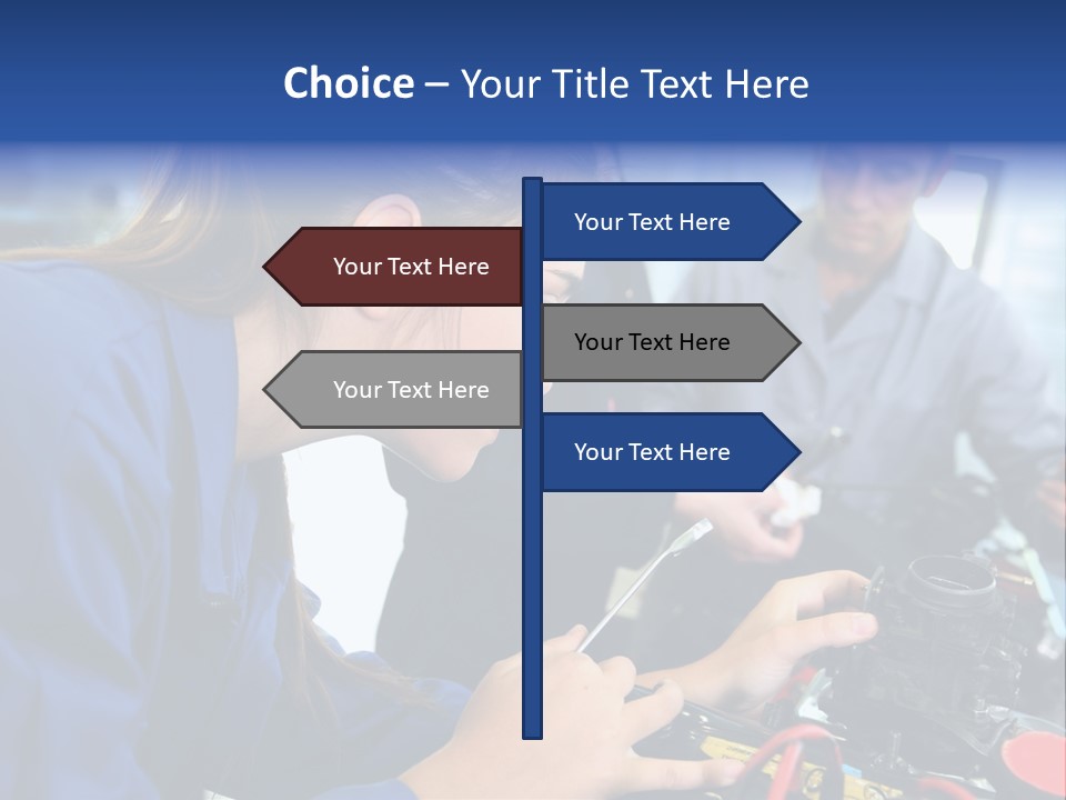 Teenager Student Repairman PowerPoint Template