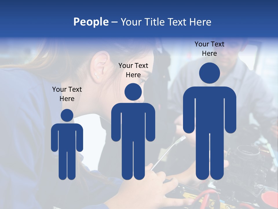 Teenager Student Repairman PowerPoint Template