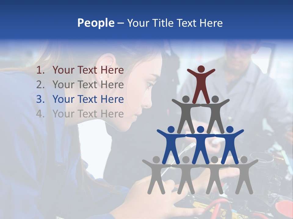 Teenager Student Repairman PowerPoint Template