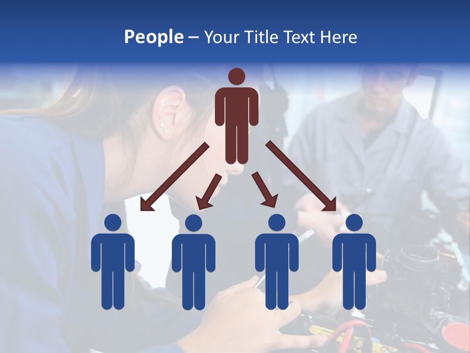 Teenager Student Repairman PowerPoint Template