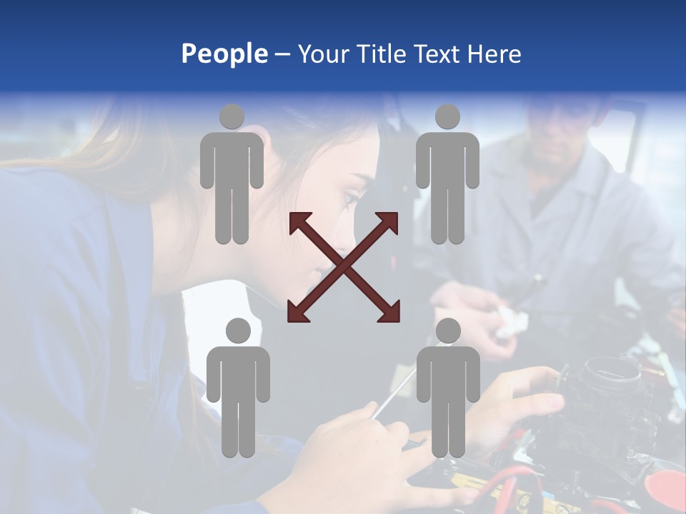 Teenager Student Repairman PowerPoint Template