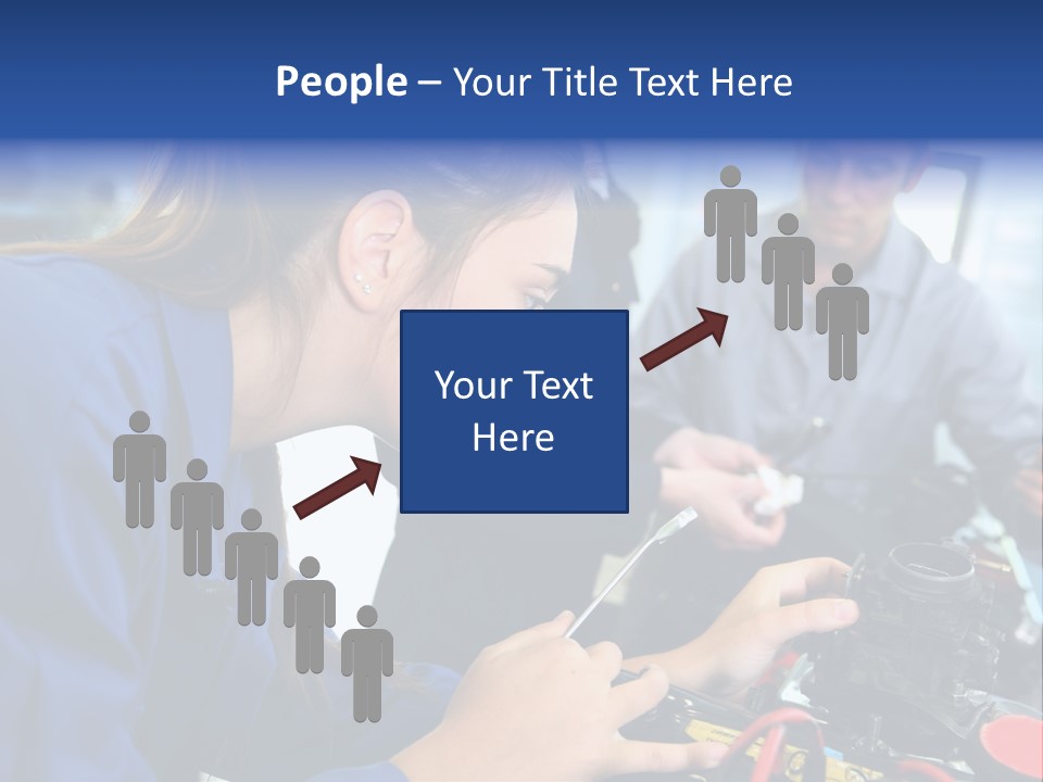 Teenager Student Repairman PowerPoint Template