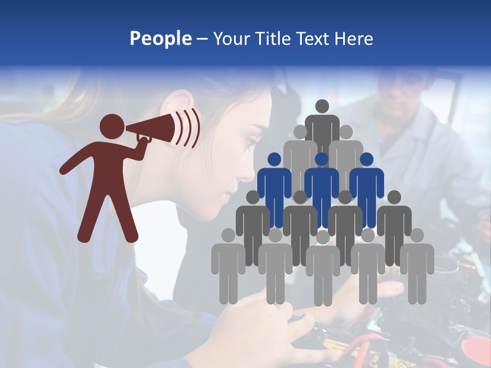 Teenager Student Repairman PowerPoint Template